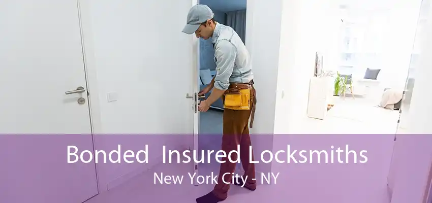 Bonded  Insured Locksmiths New York City - NY